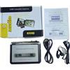 NONE Lettore di Cassette Portatile Walkman, Convertitore USB MP3, Trasforma Vecchie Cassette in MP3 Digitali, Lettore Audio con Jack Audio da 3,5mm