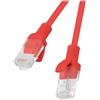 Lanberg Cavo di rete Patch Lanberg PCU5-10CC-0025-R (RJ45 - RJ45; 0 25 m; U/UTP; 5e; rosso) [PCU5-10CC-0025-R]