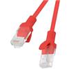 Lanberg Cavo di rete Patch Lanberg UTP Cat.5E 1m Rosso [PCU5-10CC-0100-R]