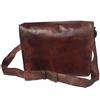Fatto a mano Handmade Borsa Da Uomo In Vera Pelle Marrone Tracolla Messenger 9X11X4 10X13X4