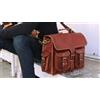 Fatto a mano Borsa Tracolla Messenger Vintage In Pelle Marrone Da Laptop 1 Tasche Interiori