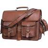 Fatto a mano Borsa In Pelle Slim Borsa Vera Da Uomo A Spalla Per Laptop Messenger Satchel