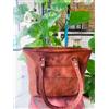 Fatto a mano Borsa Da Donna In Pelle Di Capra 5G Fatta A Mano Con Design 16"