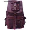 Fatto a mano Handmade Zaino Vintage In Pelle Uomo Messenger Borsa Satchel Marrone 4 Tasche