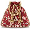 PA Borse Potli Rare Per Donne Borsa Da Sera Clutch Etno Sposa Con Coulisse