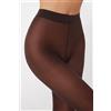 Tezenis Collant Semicoprente 30 Denari Soft Touch Donna Marrone