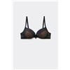 Tezenis Reggiseno Push-up Athens Sheer Lines Donna Nero