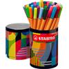 STABILO Pennarelli Point 68 - Barattolo Arty 45 Colori di cui 6 Fluorescenti
