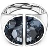 SWAROVSKI ANELLO COCKTAIL LUCENT GRIGIO, PLACCATO RODIO 55