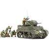 Tamiya 300035313 - Modellino di carro Armato Leggero Americano M5 Stuart con Mortaio, Scala 1:35, II Guerra Mondiale