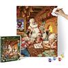Schipper 609130890 Dipingere con i numeri - Panetteria di Natale - Dipingere immagini per adulti, inclusi pennelli e colori acrilici, 40 x 50 cm