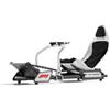 PLAYSEAT FO.00334 Formula Instinct Sedia da gaming universale con seduta imbottita in ecopelle regolabile per utenti fino a 163 Kg colore Nero Bianco