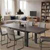 Dmora Tavolo Allungabile Otto 90x90x75h cm Grigio Ardesia 8 Posti Allungabile, Meccanismo Estensione a Libro Made in Italy