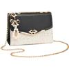 CORIOS Elegante Borsa a Tracolla da Donna PU Pelle Borsa a Mano Borsa a Spalla con Paillettes Capacità Media Borse Messenger Moda Borsa Ascellare Borse Tote per Lavoro Shopping Viaggio Nero