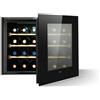 Elica EL PRONTA CONSEGNA - Elica: Cantinetta vino da incasso VERITAS BI24 BL PRF0191773 in vetro nero da 60 cm