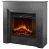 Divina Fire Camino elettrico divina fire bellini effetto marmo nero 96x35x96 cm
