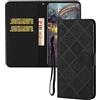 IMEIKONST Custodia per Samsung Galaxy S25 Ultra, Cover Libro Magnetica Portafoglio Supporto Cellulare Slot Porta Carte Pelle con TPU Protezione Completa Cover per Samsung Galaxy S25 Ultra. Black XCH