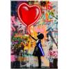 PALAIS ROYAL QUADRO LED HEART BALOON 60X80cm