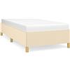 vidaXL Struttura letto senza materasso crema 80x200 cm in tessuto