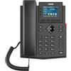 Grandstream Fanvil X303G - Telefono IP - Nero - Telefono con filo - Da tavolo/a parete - Linux - 4 linee