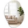 EUZIEL International SONGMICS Specchio asimmetrico, senza cornice, decorativo, 60 x 45 cm - Dimensioni 60L x45B cm