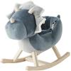 Noukies Noukie's - Dondolo a forma di dinosauro, adatto a bambini dai 12 mesi in su, con cintura di sicurezza, colore blu