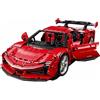 StarTech Blocchi da costruzione - Modello sportivo SF90 - 4260 pezzi - Scala 1:8 - Motore e interni - Piccoli blocchi da costruzione - Giocattolo educativo - Senza scatola