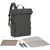 LÄSSIG Zaino fasciatoio Borsa fasciatoio Zaino con fasciatoio, attacco per carrozzina, portabiberon Prodotto in modo sostenibile/GRE Outdoor Rolltop Backpack