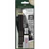 FABER-CASTELL - Set di matite Pitt Graphite Matt, 5 pezzi | Con matite da disegno extra opache, gomma e temperino per lavori a grafite