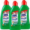 Smac Express Smac - Brilla Metalli, Detergente Crema per Bronzo, Ottone, Rame e Cromature, Lucida e Protegge dall'Ossidazione, 250 ml x 3 Pezzi