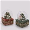 EDG Carillon Sfera di Neve Natale Babbo o Cerbiatto H14,5cm EDG