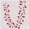 EDG Festone EDG con 100 Palline Rosse H 180 cm