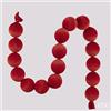 EDG Festone 17 Palle Velluto Rosso 180 cm