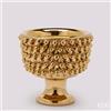 EDG Vaso Fenice Pigna Oro con Piede H24,5 D28 cm