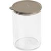 GIO'STYLE GioStyle Contenitore Alimentare per Dispensa Tondo M | Tortora | 1,2L | Made in Italy | Coperchio Ermetico | Linea Con.Tengo
