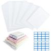 C-easb 30 Pezzi Sacchetti Vestiti Viaggio con Zip 32 Etichette, Bustine Trasparenti Richiudibili, Multifunzione Borsa Organizer Sacchetti per Vestiti Accessori, Biancheria Intima, Cosmetico, Scarpe(5 Taglie)