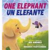 123 Andrés One Elephant / Un Elefante (Scholastic Bilingual) (Libro di cartone)