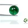 SBI Gems 9.50 MM Certificato Smeraldo Naturale Rotondo Cabochon 4.15 K Non Trattato Loose
