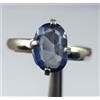 Certificato Naturale Zaffiro Blu 4.90 CT Ovale Gemma Uomo Ultimo Anello Design