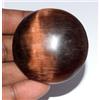 Rotondo Marrone di Gatto Occhio Ottimi Luster Gemma 253.80 CT Naturale