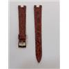 LORENZ CINTURINO ORIGINALE OROLOGIO "LORENZ" ANSA 14 MM SCASSO 6 MM PELLE MARRONE COCCO