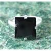 Regalo Di Capodanno 11.25 Ct Anello Solitario In Diamante Nero Square Donna