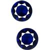 Naturale 5.80 KT / 10 MM Blu Tanzanite Rotondo Gemma Paio Certificato ST45