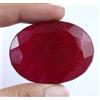 Loose Gemma Naturale 256.95 CT/50 MM Taglio Ovale Africano Rosso Rubino