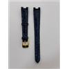 LORENZ CINTURINO ORIGINALE OROLOGIO "LORENZ" ANSA 14 MM SCASSO 6 MM PELLE BLU "COCCO"