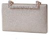 CORIOS Pochette da Sera Donna Bling Clutch Borsa Sposa a Spalla Con Catena Tracolla Elegante Messenger per Cocktail Festa Cerimonia Ballo Oro Champagne