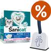 Trixie Set Lettiera Sanicat + Paletta Trixie con supporto - 4 L (ca. 2,8 kg) 7 Days Aloe Vera