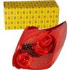 HELLA 2VP 354 677-021 Luce posteriore, Lampadine Dx | Compatibile con: PEUGEOT 207 SW