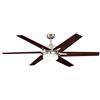 Westinghouse Lighting, 72077 Ventilatore da soffitto in nichel spazzolato per interni da 152 cm Cayuga, kit di luce con vetro smerigliato opale, (7207740)