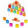 Costruzioni in Legno con Acrilico Sensoriale per Asilo Nido, Bambini